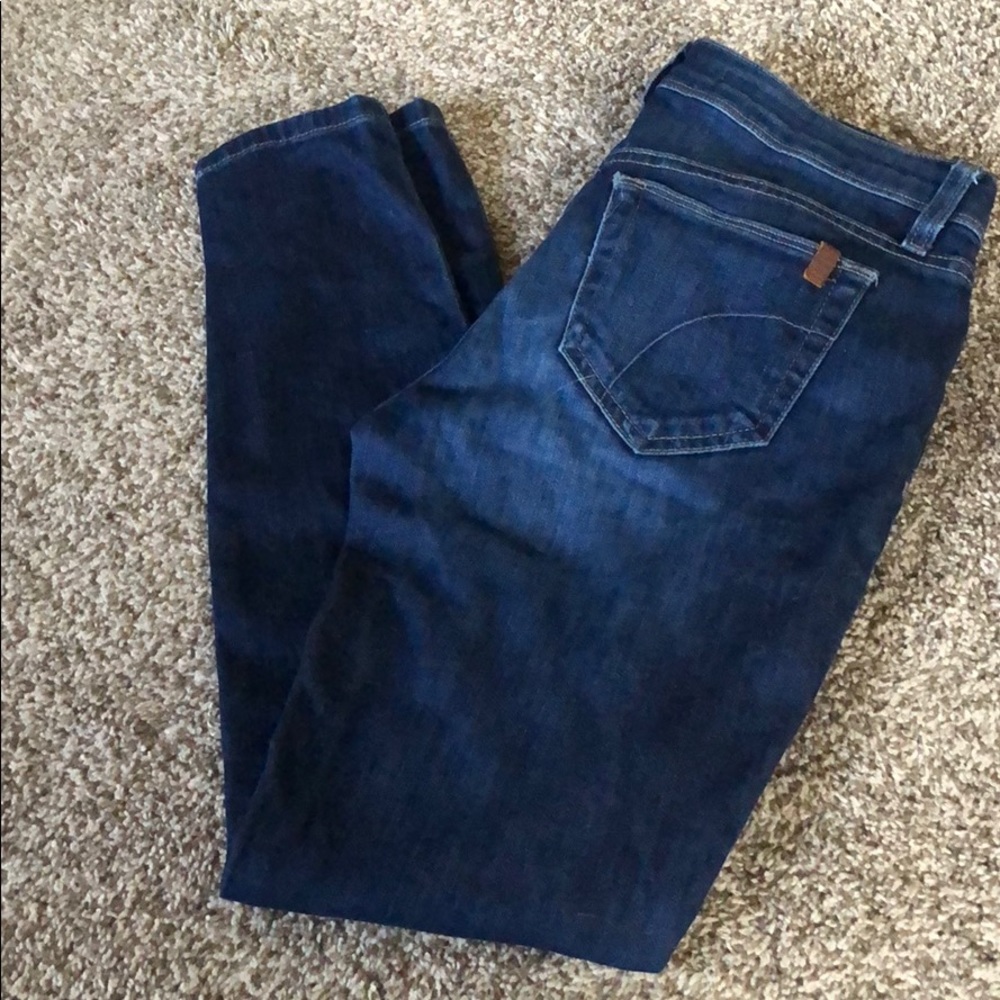 Joe’s skinny ankle jeans.
